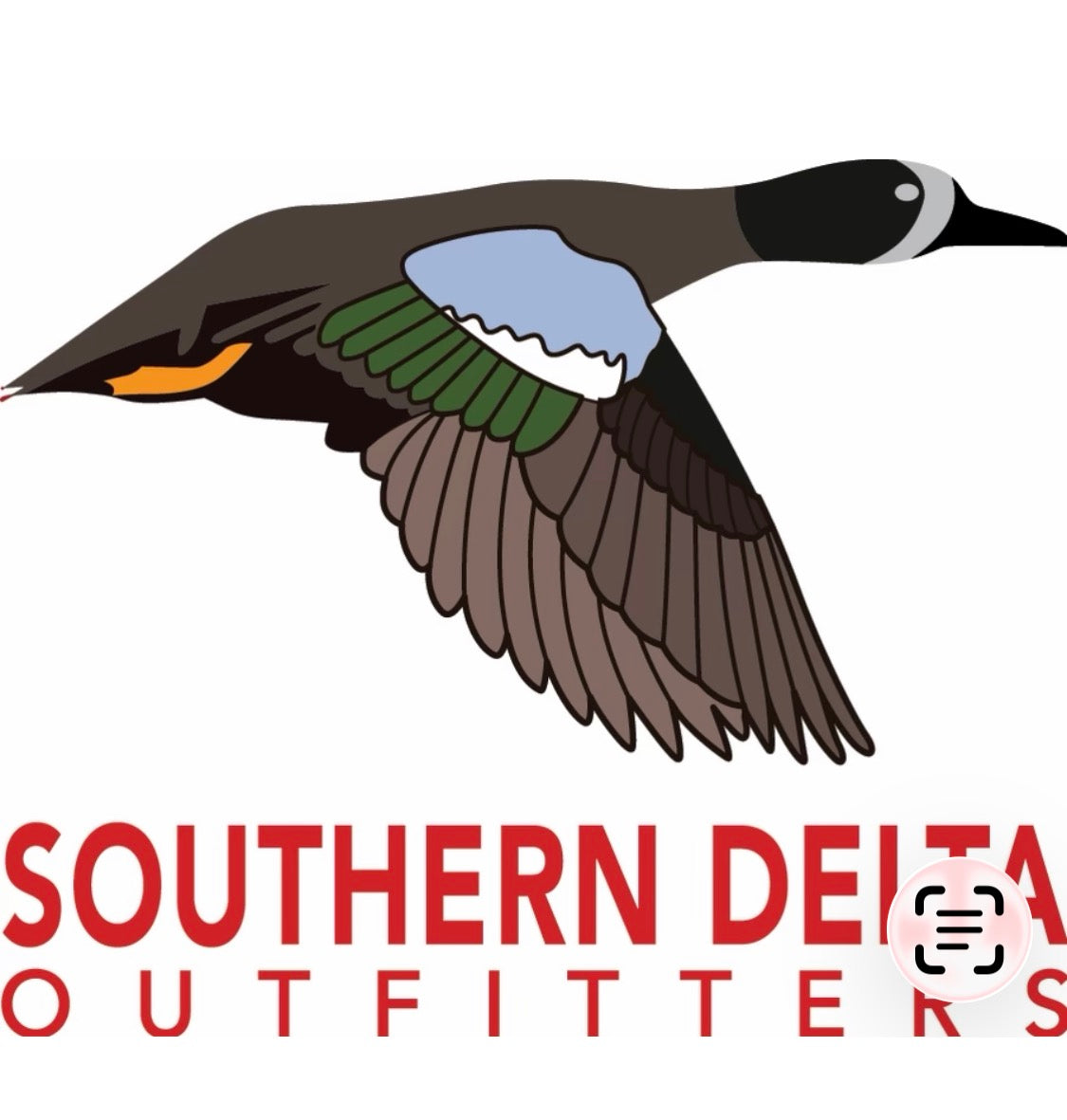 Southern Delta Outfitters teal hunt artwork with flying waterfowl